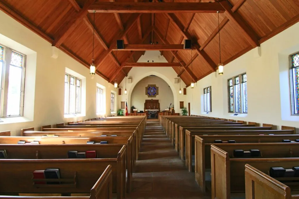 interior of an old church